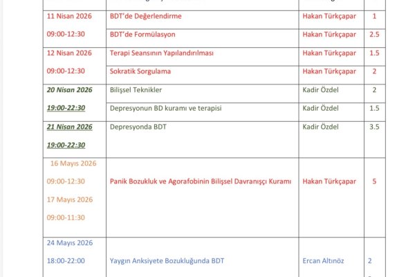 Bdt Modül 1 Programı